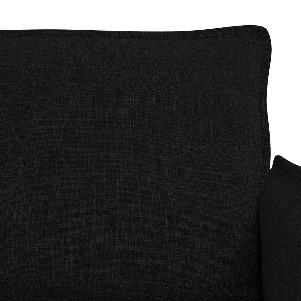 Set di divani 2 pcs Nero 136 x 82 x 85 cm Tessuto 3407525