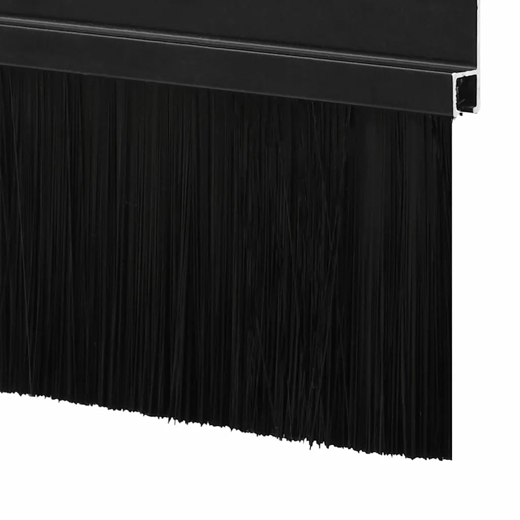 Spazzole per porte a vite 2 pz Nero 100 cm Lega di alluminio CFW2611502