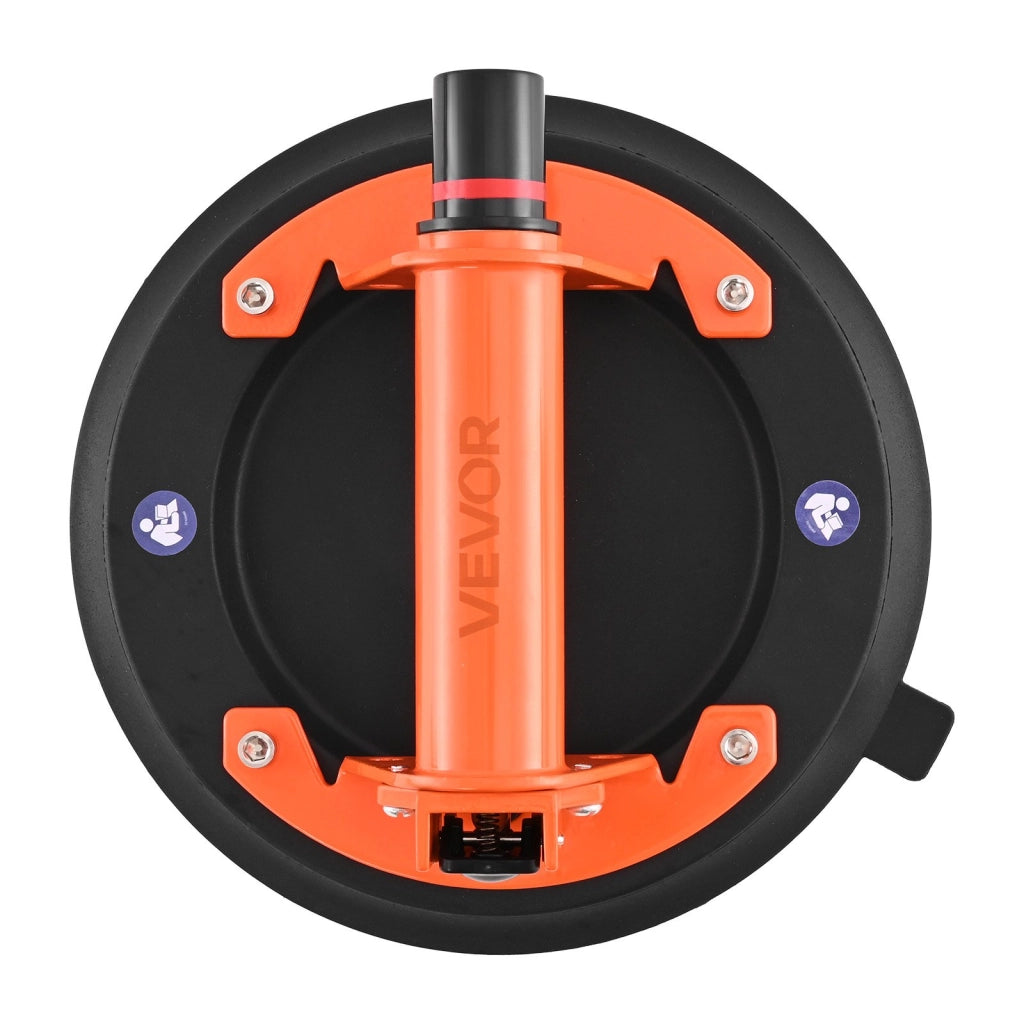 Set 2 Ventose a Vuoto per Vetro e Piastrelle da 203 mm, Portata 195 kg con Custodia, Utensile Robusto per Grandi Formati e Lavori Fai da Te