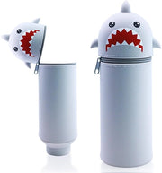 Etui 2-in-1 in silicone, zittende e t staande, contenitore per animali, portachiavi per bambini (tartaruga grigia)