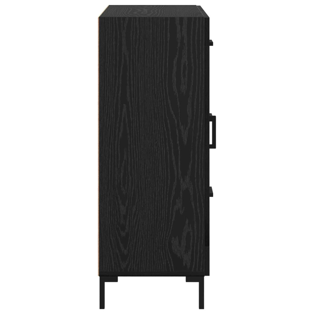 Credenza | Madia | Buffet da pranzo | Armadio da pranzo Rovere nero 69.5 x 34 x 90 cm Legno multistrato