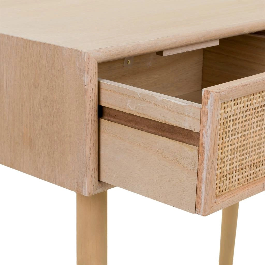 Mobile ingresso in MDF e griglia, marrone, 80x42x79
