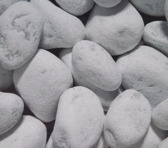 10 Sacchi da 25kg di Ciottoli marmo Bianco Carrara 25/40 mm sassi pietre
