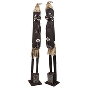 Set di 2 primitive in legno