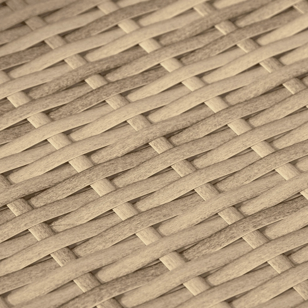 Set Divano da Giardino 5 pz con Cuscini Beige in Polyrattan 3257214