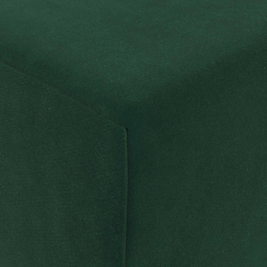 Divano Letto Pieghevole Verde Scuro 200 x 70 x 15 cm Velluto 900009