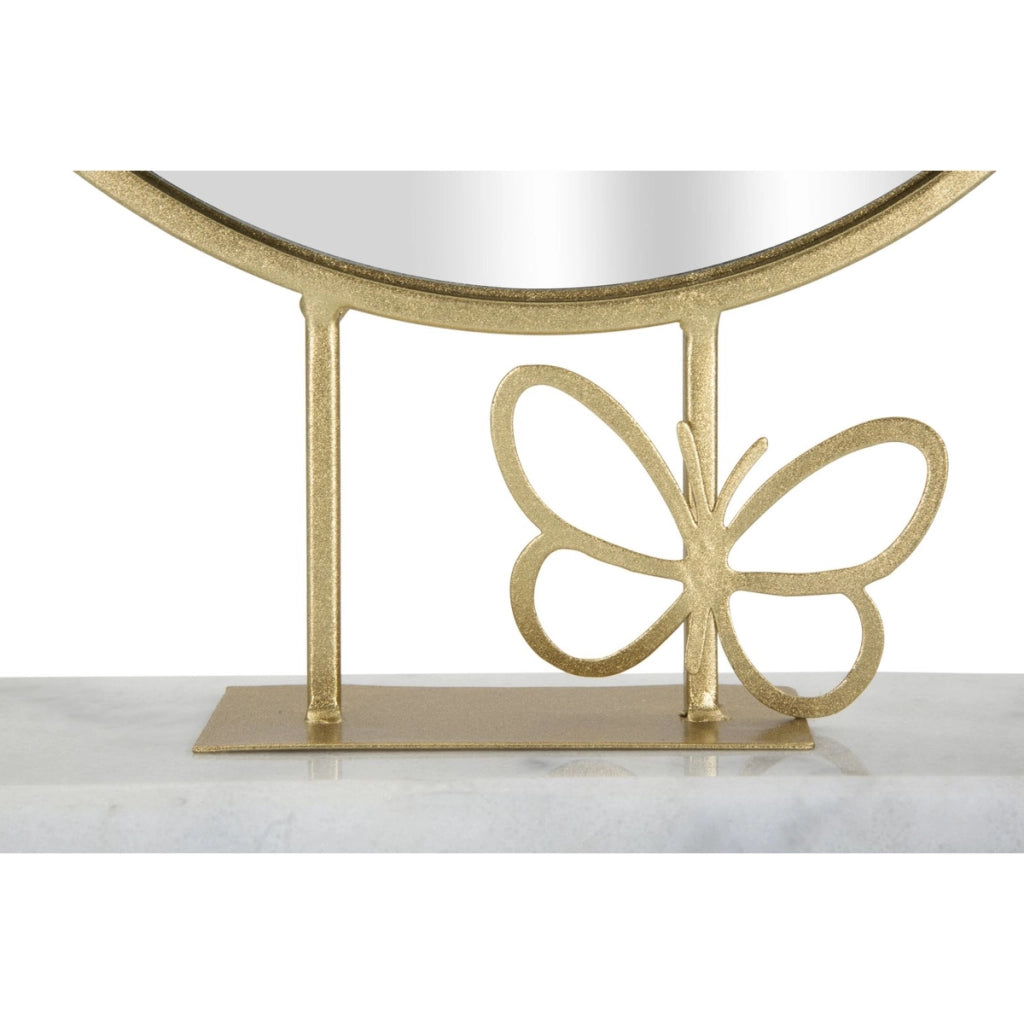 Specchio con Cornice VKH504, Oro, Metallo, 30x9x39,5 cm