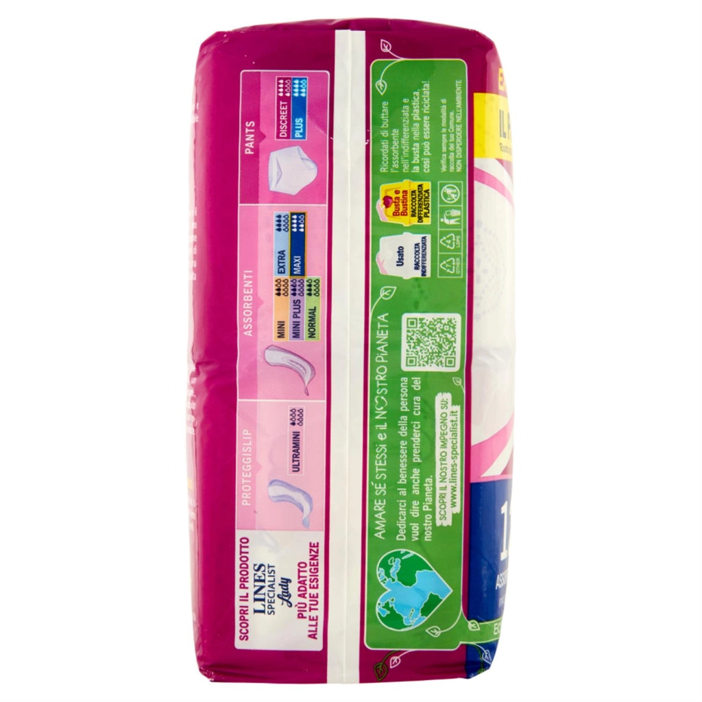 LINES SPECIALIST LADY ASSORBENZA MAXI 12 PZ IPOALLERGENICI ZERO ODORE