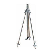 Valla 1''1-2 M MM 40 Supporto Irrigatori Struttura in Acciaio Zincato Altezza Regolabile Uscita Attacco Filettato Entrata Portagomma Nylon Curvo colore Nero