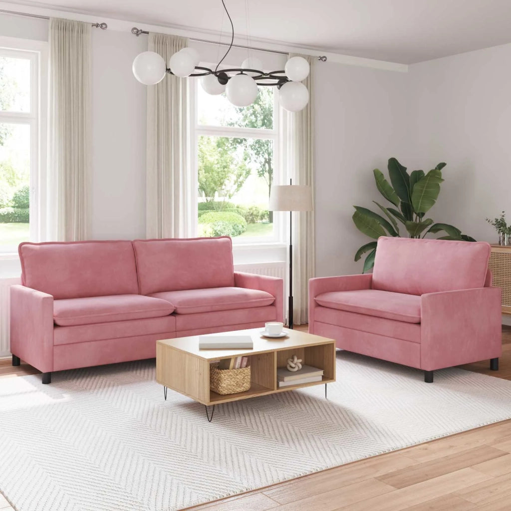 Set di divani 2 pcs Rosa Velluto 3417130