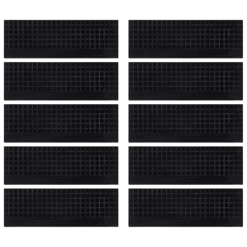 Tappetino per Scale 10 pz | Gradini per Scale 25x75 cm in Gomma