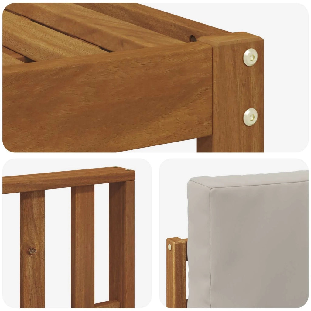 Set divano sezionale con cuscino 8 pcs Grigio Naturale e Chiaro 3375281
