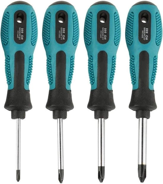 Kit di attrezzi a vite a 4 pezzi con manuale a magnete - Y-type schroevendraaier