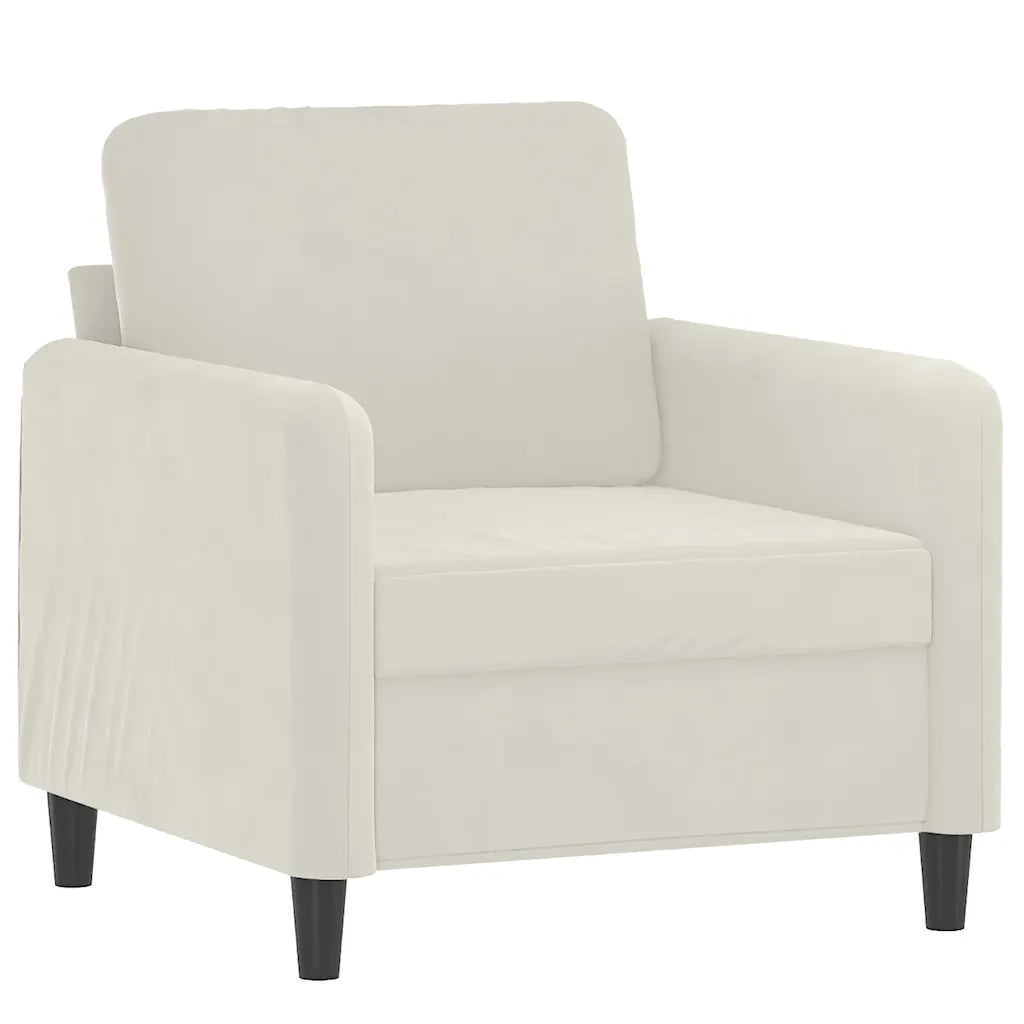 Poltrona Crema 60 cm Velluto 359430
