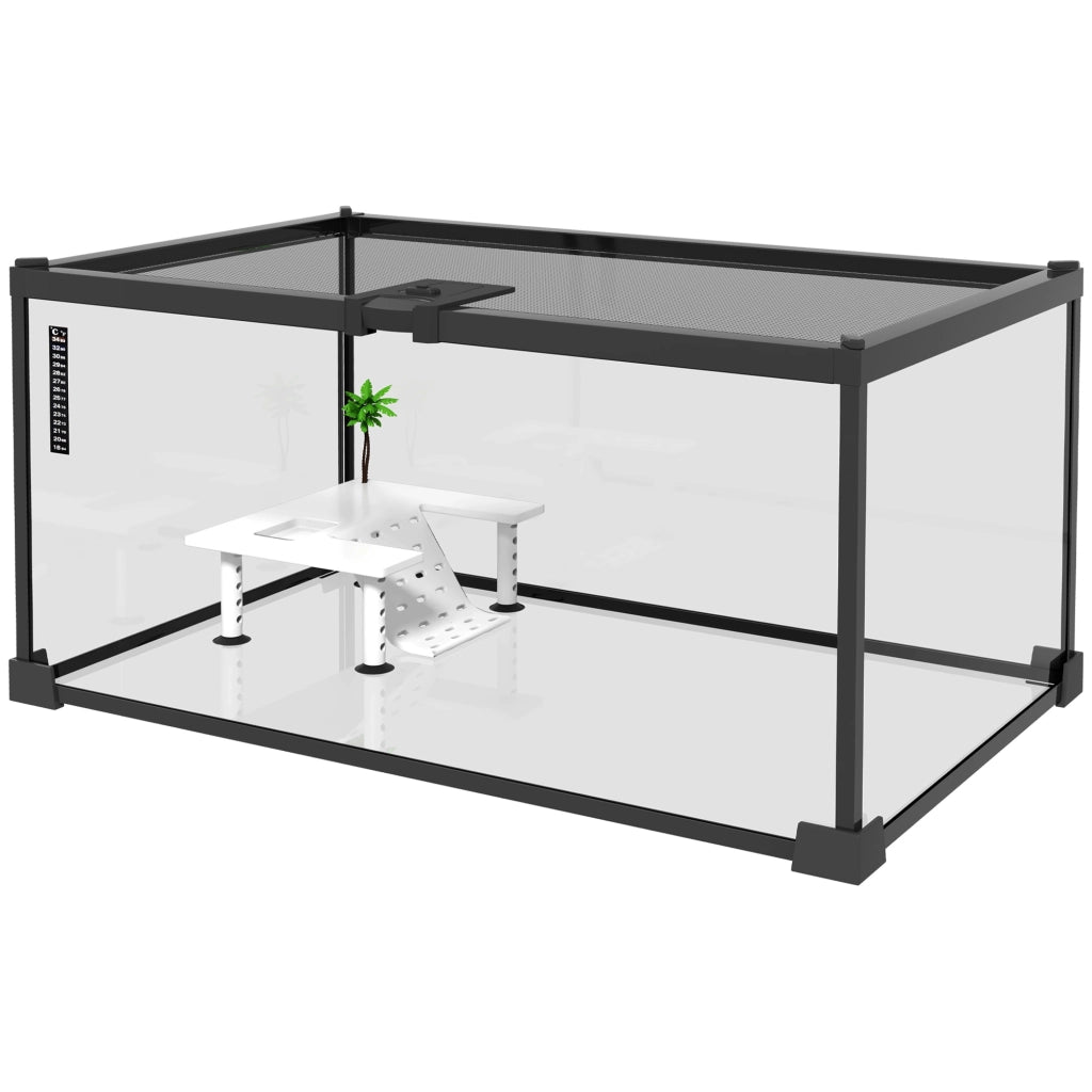 Terrario per Rettili ¨C Minimal ¨C Rete Metallica e Coperchio Scorrevole