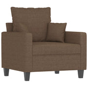 Poltrona | Sedia Relax Marrone 60 cm in Tessuto