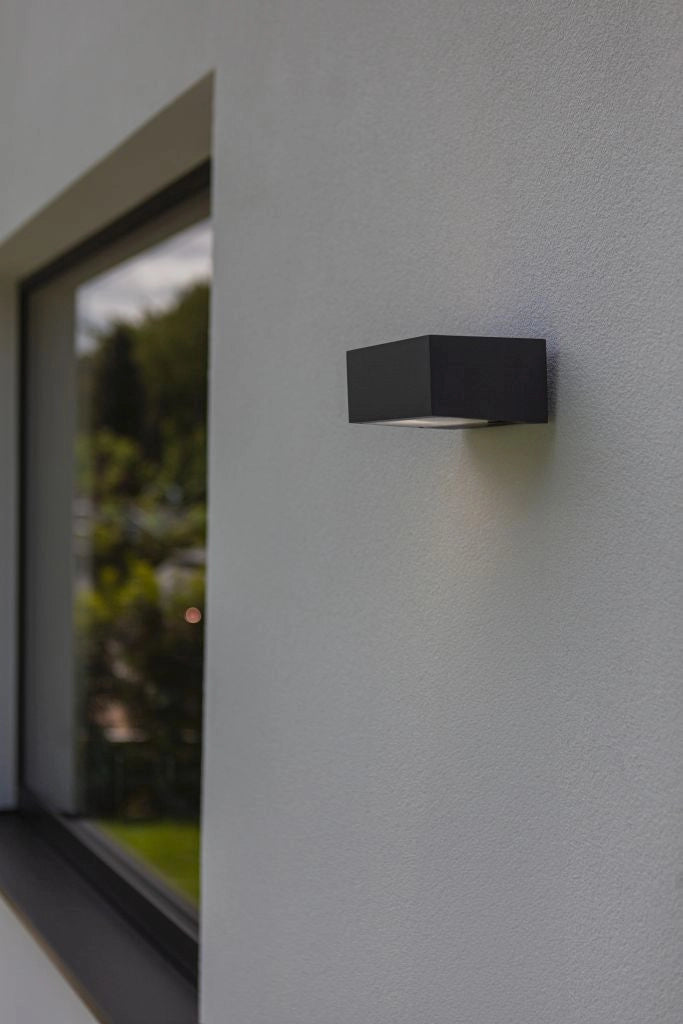 Applique esterno grigio scuro E27 40W IP44 Lutec Gemini