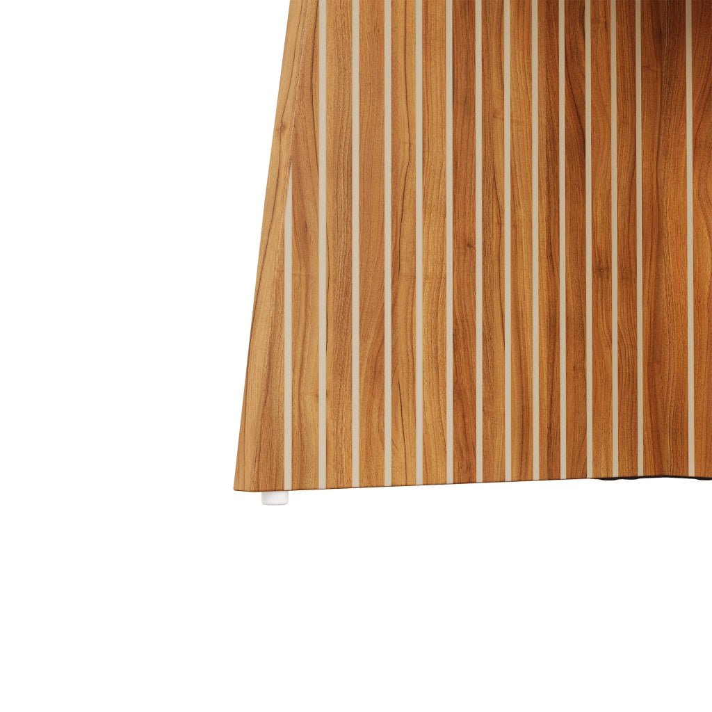 Tavolo allungabile da pranzo rotondo con piano MDF effetto noce per 2-8 persone 110-150 × 110 × 77.5 cm