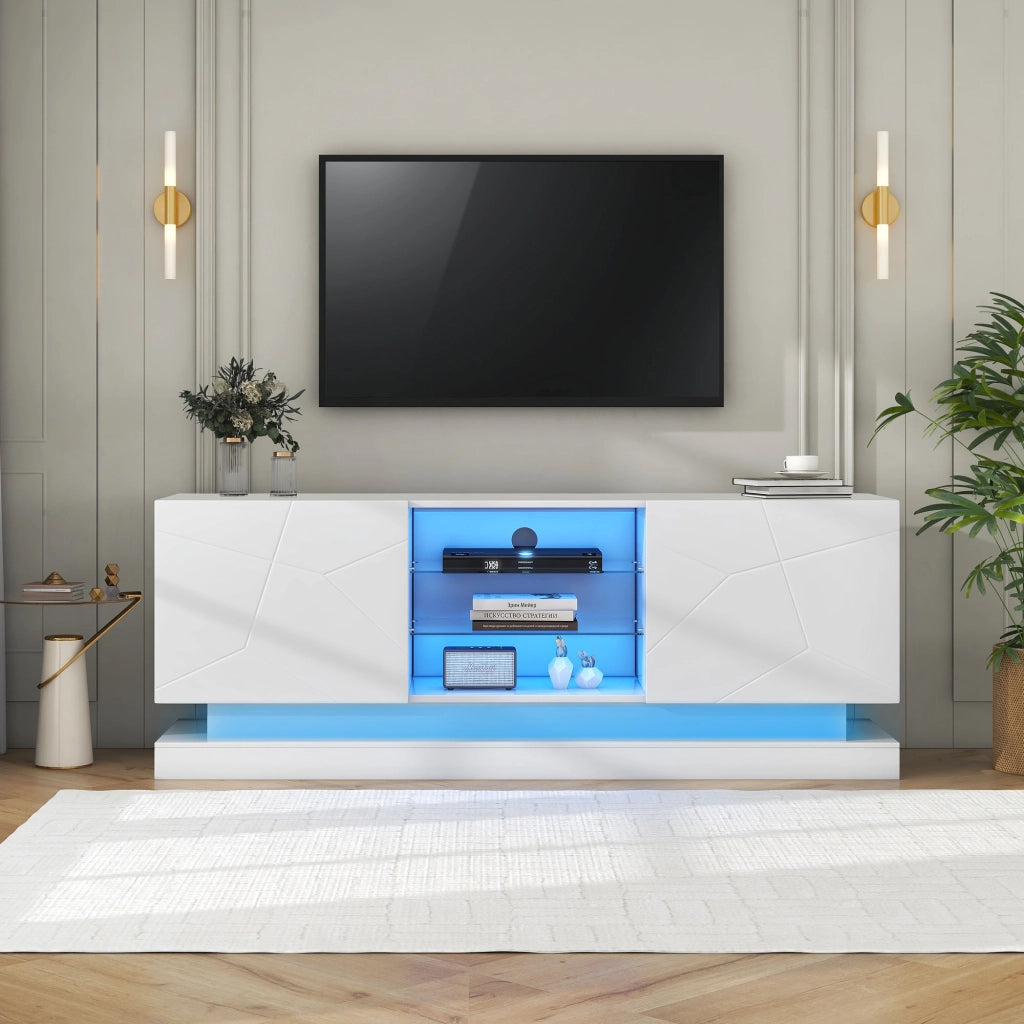 Mobile TV bianco opaco 160 cm