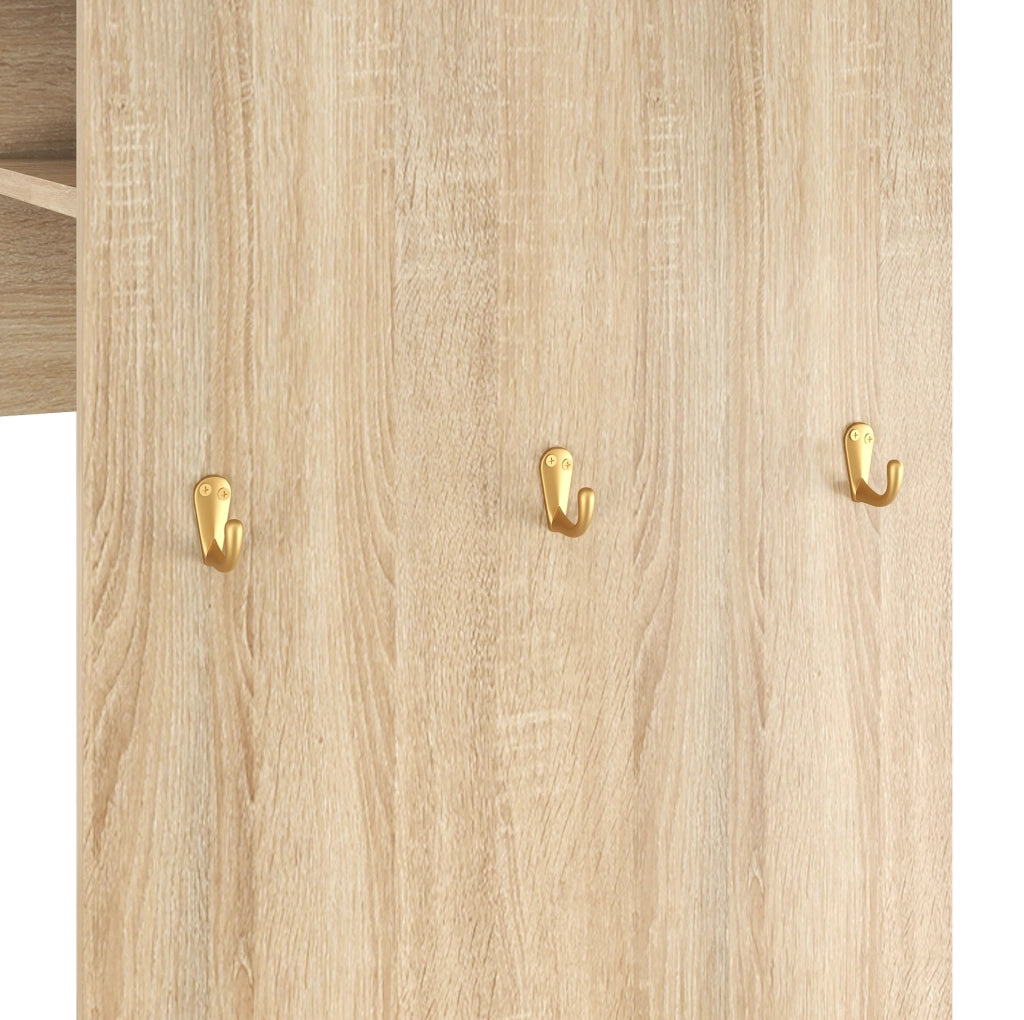 ARMADIO Guardaroba da Ingresso 115x38,5x191,5 cm MDF Naturale