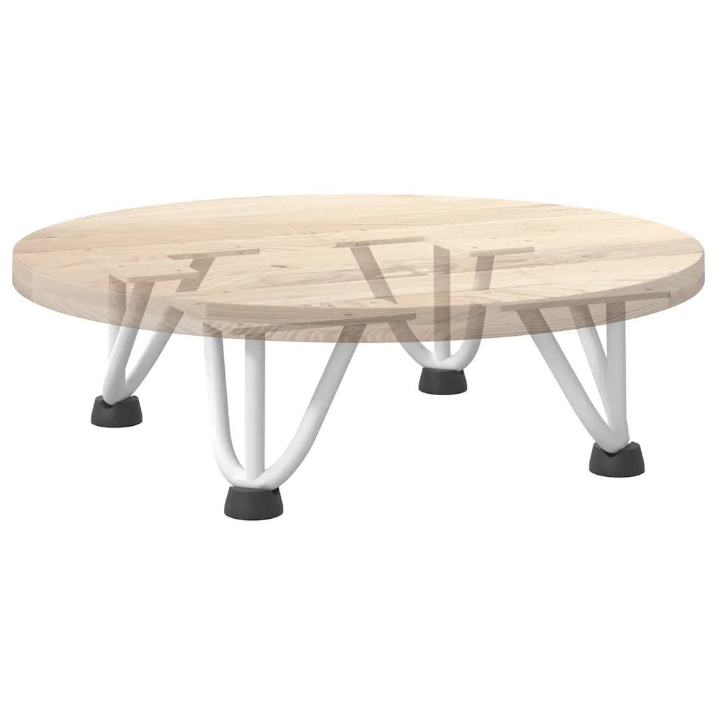 Gambe a forcina per tavolino 4 pz-Set di 4 Gamba per Tavolo bianche 10 cm in acciaio massiccio 783778