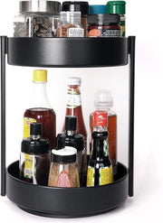 Organizzatore per cucina 2 livelli 360° girevole con piano rotante 255cm adatto per cucina sala da pranzo bagno e tavoli di lavoro