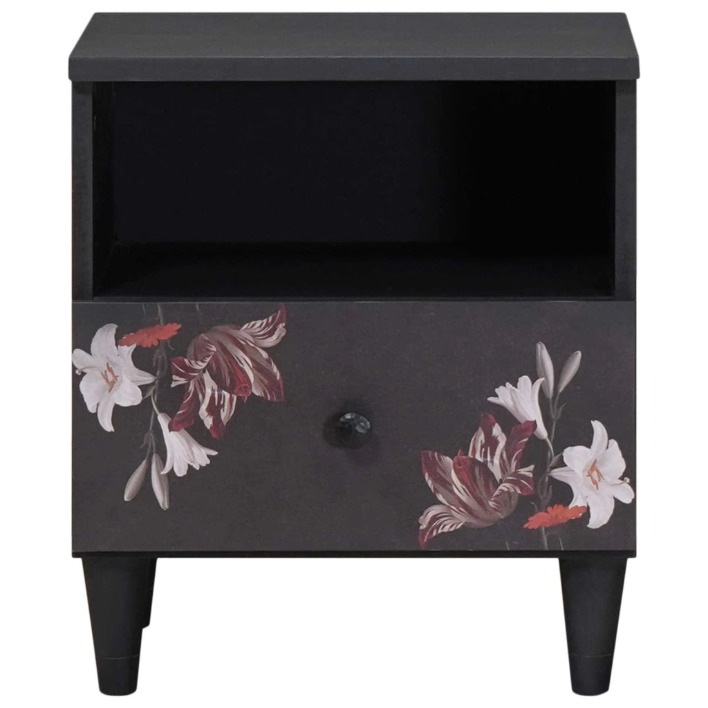 Comodino-Tavolino da notte Marrone 40 x 33 x 46 cm Legno di mango massello