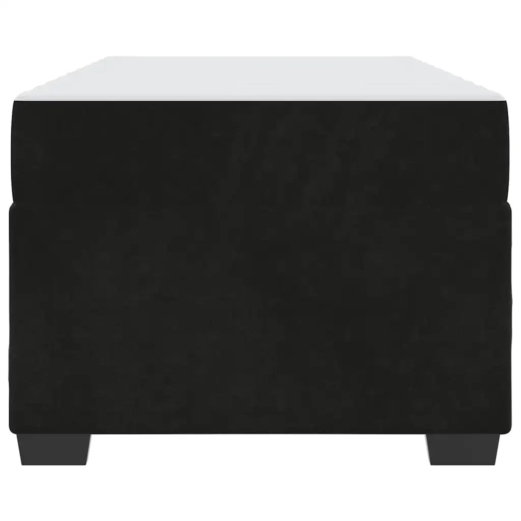 Struttura del letto con materasso Nero 100 x 200 cm Tessuto 3399274