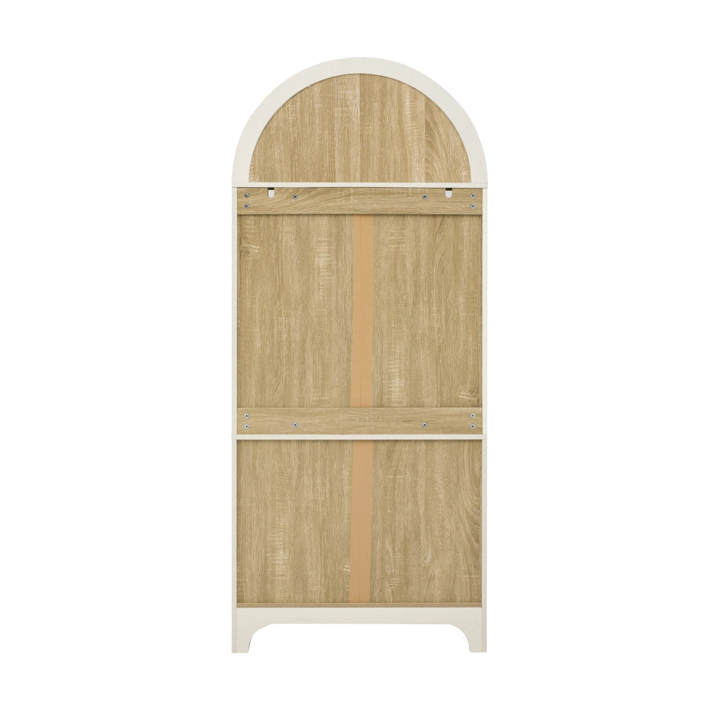 Credenza da cucina alta con 3 cassetti, vani e ripiani regolabili, per cucina e soggiorno, bianca, 76 × 40 × 180 cm