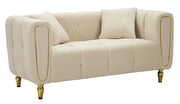 DIVANO ALMA CREMA C/CUSCINI CM 155X81X71