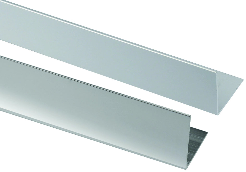 PROFILO PER RIVESTIMENTI ANGOLARI 25x25x1 mm - Satinato - barra 2 mt 853 - 10 metrilineari- ARCANSAS