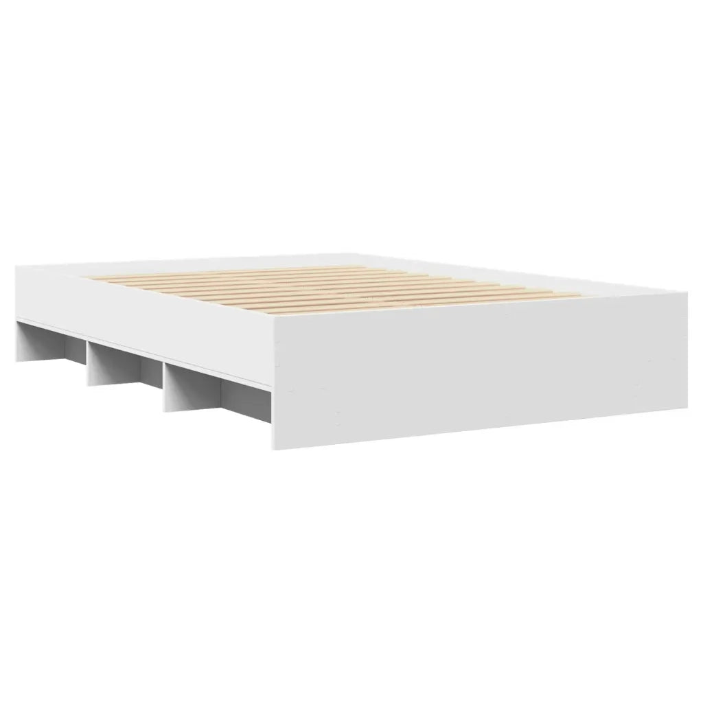 Giroletto-Struttura Letto Bianco 140x200 cm in Legno Multistrato 879718