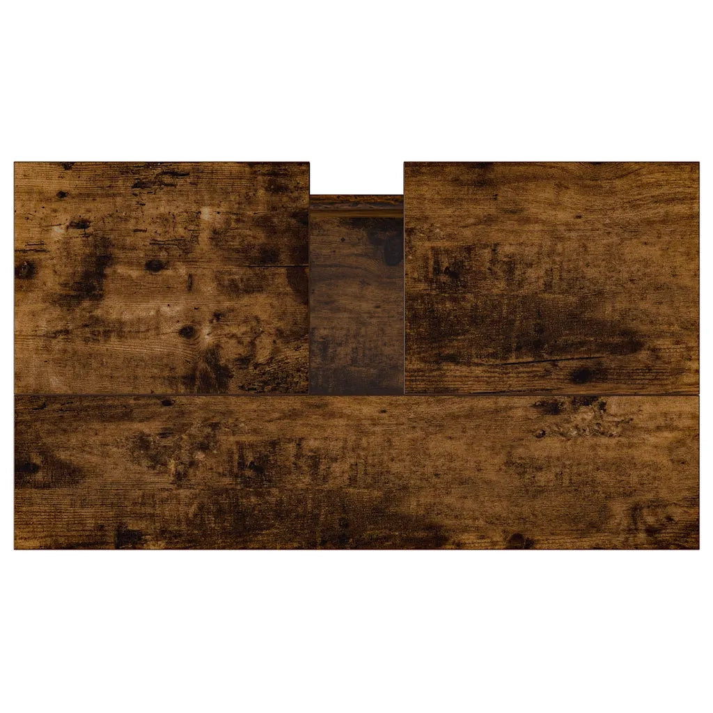 Mobiletto da bagno bianco lucido 58 x 33 x 60 cm ampio spazio contenitivo stile industriale legno composito bianco 02_0049015