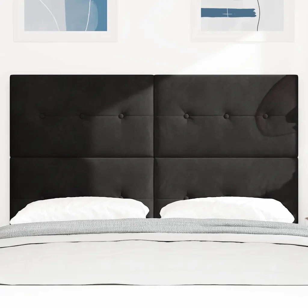 Testiera | Testata Nero 144 cm Velluto