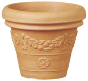 Cheonda - Vaso Festonato Colore: Terracotta Anticato, Taglia: 53, Materiale: Polietilene