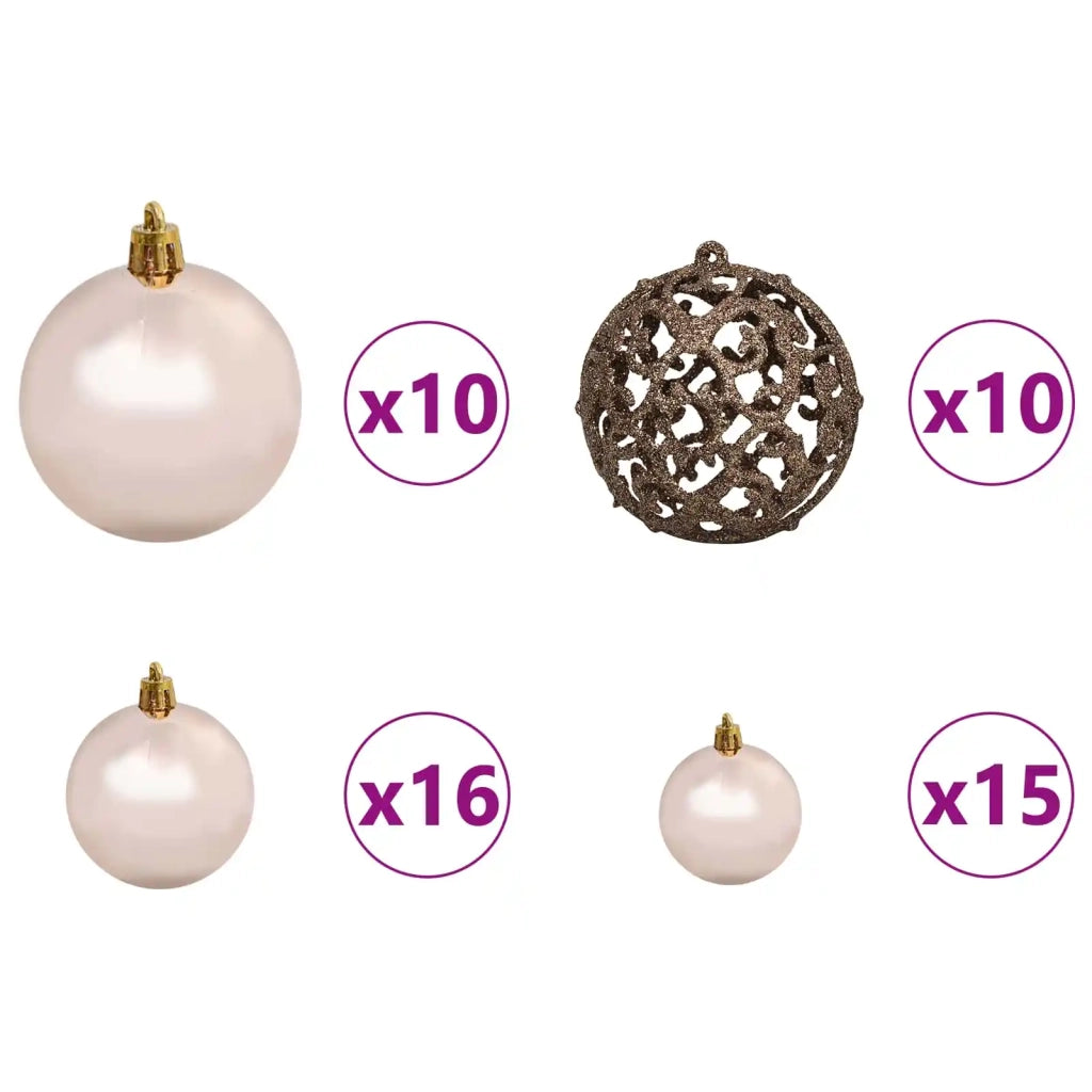 Albero di Natale artificiale 270 cm PVC e Acciaio Bianco 3210154