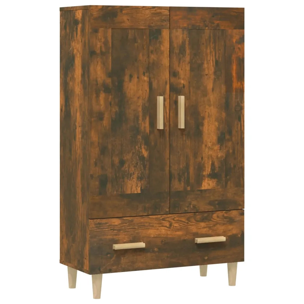 Credenza | Madia | Buffet da pranzo | Armadio da pranzo Rovere Fumo 70x31x115 cm in Legno Multistrato