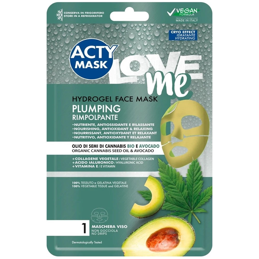 Trade Shop - Maschera Viso Hydrogel Rimpolpante Nutriente Antiossidante Rilassante Con Avocado 007003 -
