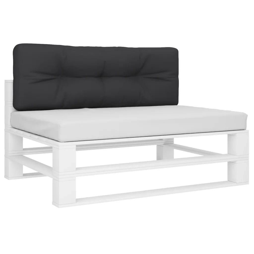Cuscino per pallet | Cuscini per sedie Nero 120x40x12 cm in Tessuto