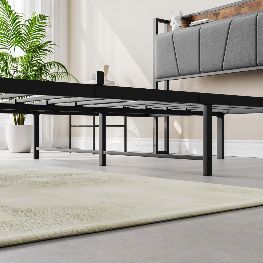 letto in mdf e metallo antico marrone 120 x 200 cm