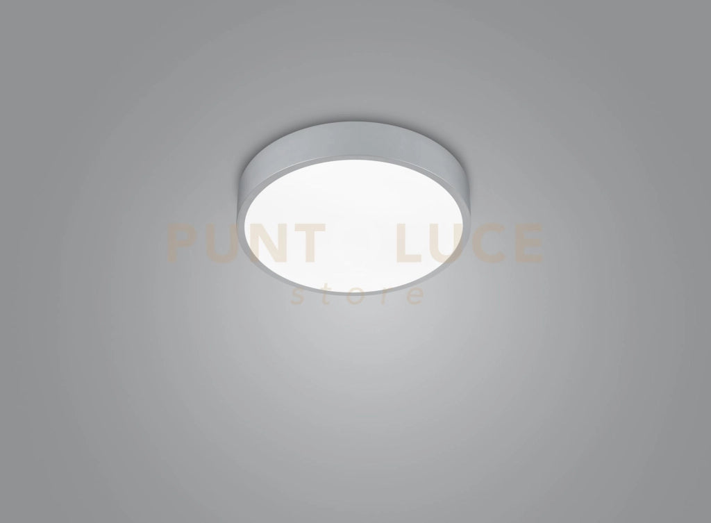 WACO PLAFONIERA LED 28W 3200lm, 2300+3000+4000K DIMMERABILE METALLO ALLUMINIO CON INTERRUTTORE PER VARIAZIONE TEMPERATURA DI COLORE LED D. 31CM