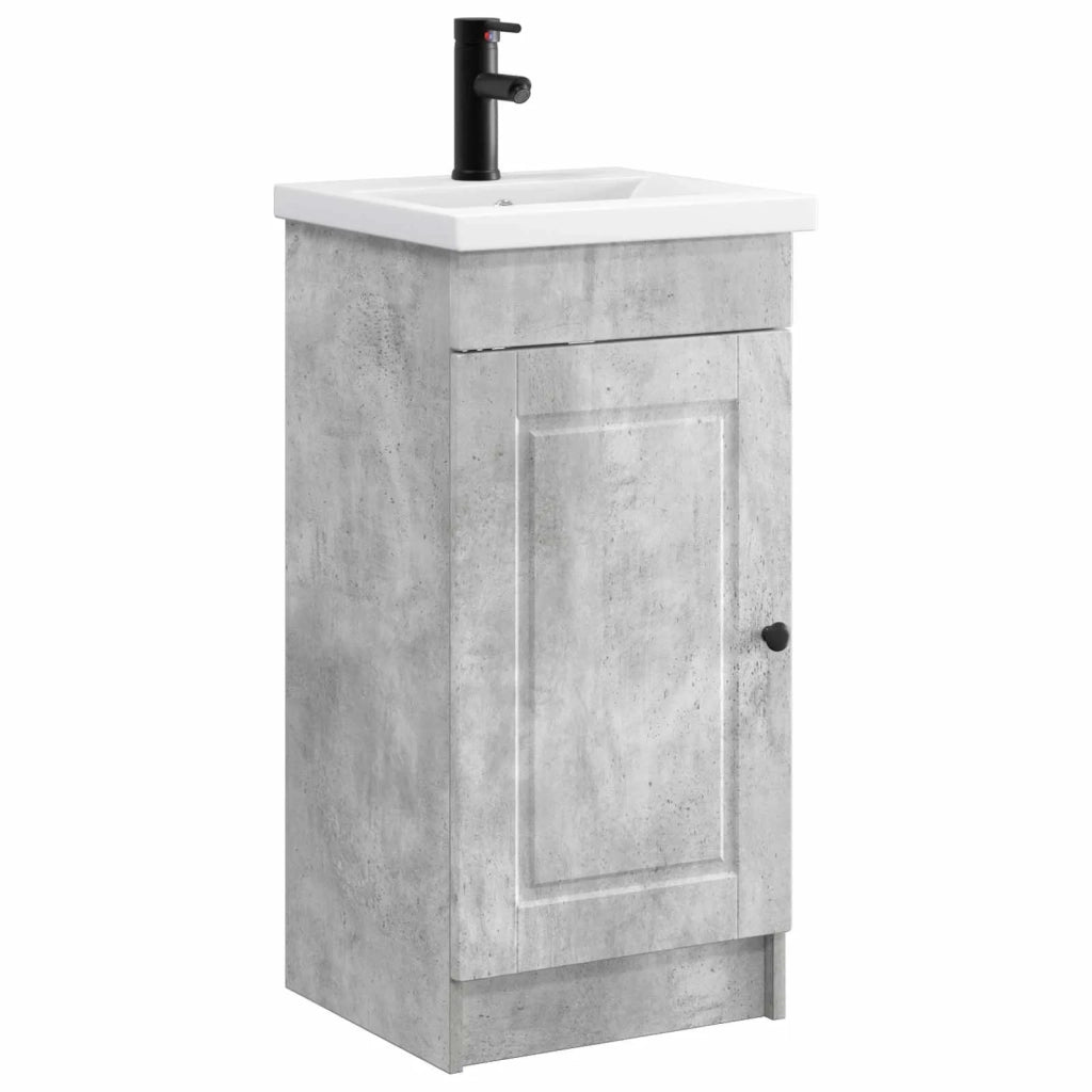 Mobile da bagno con lavabo Grigio Cemento 42 x 40 x 84,5 cm 890057
