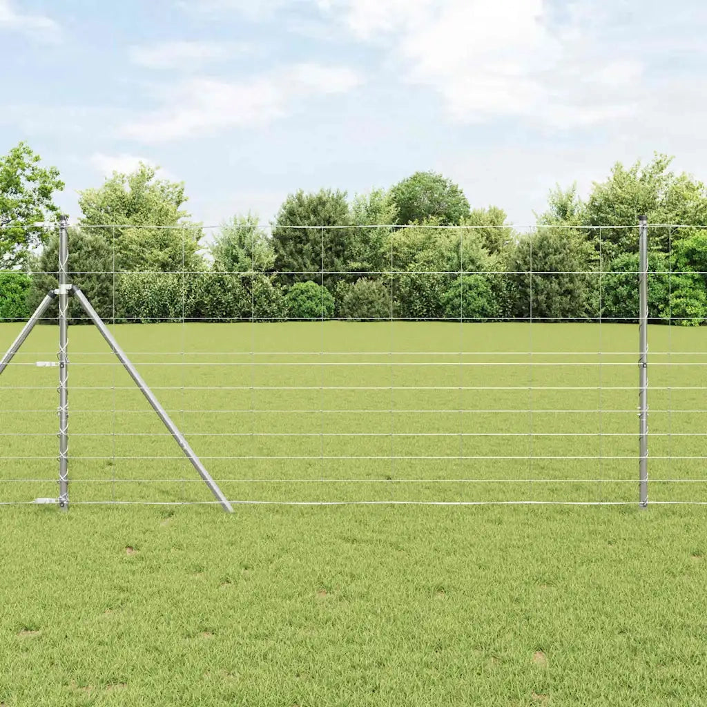 Palo della recinzione Zincato 25 x 1,2 m Acciaio