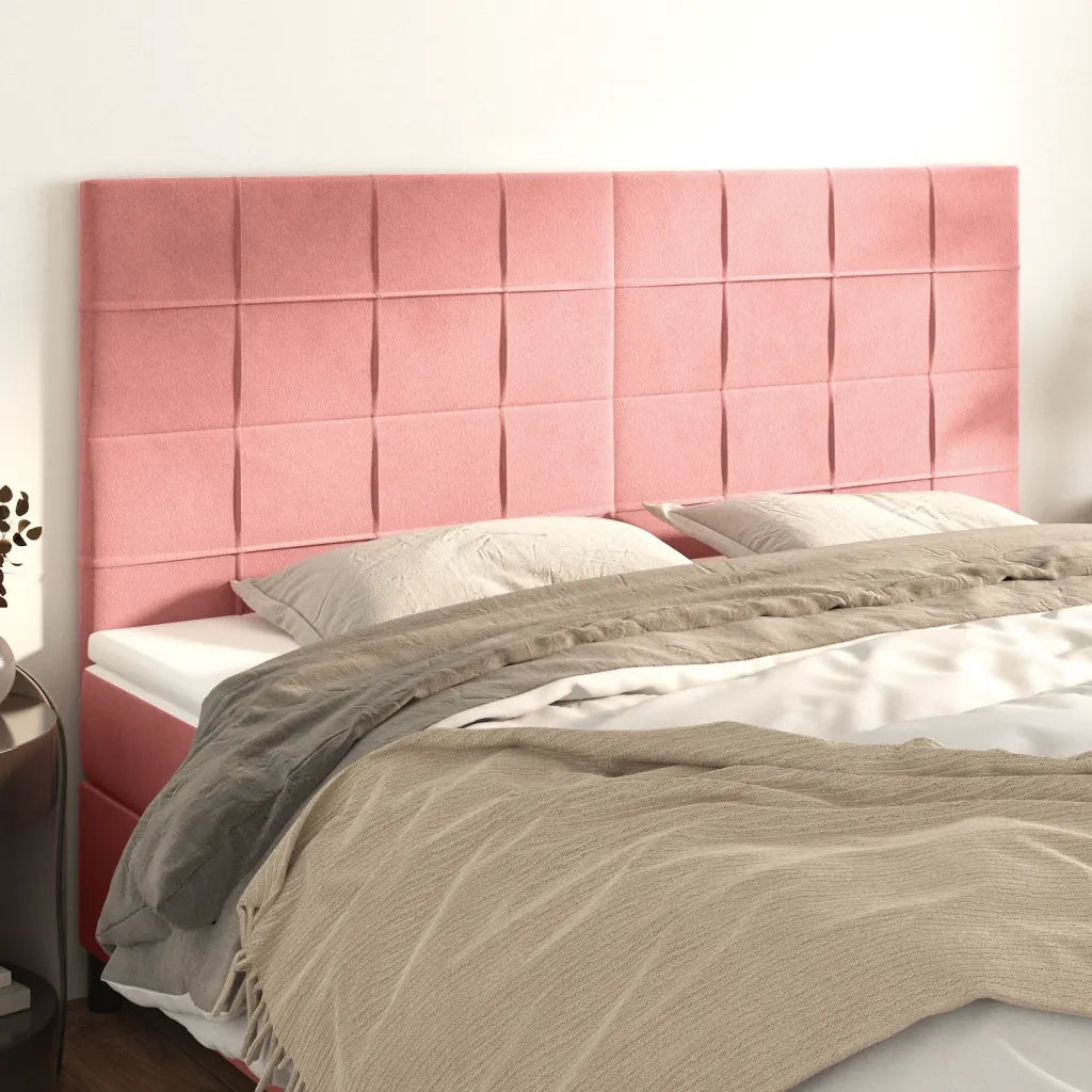 Testiera | Testata Rosa 180x5x118/128 cm Velluto