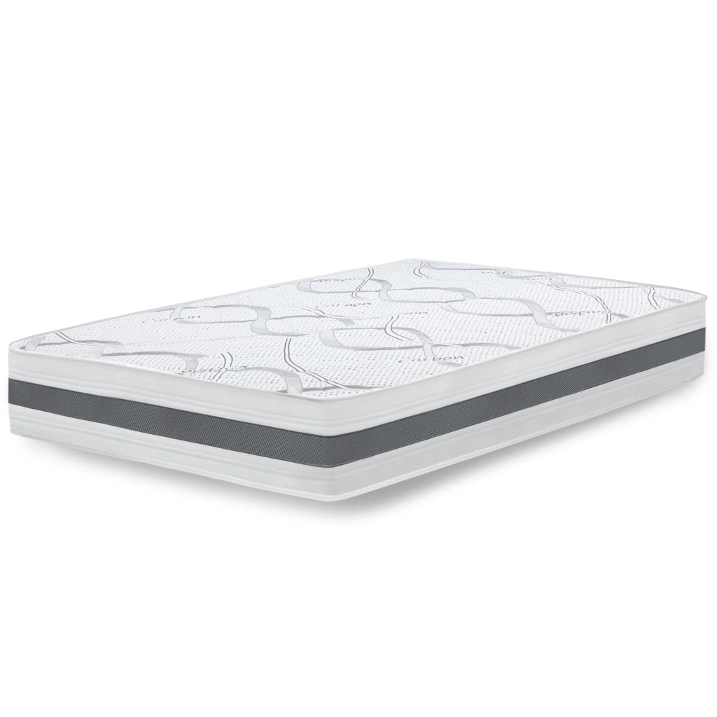 Materasso Singolo 110x190 cm a Media Rigidita' | Altezza 25 cm | Tessuto Anallergico e Traspirante | Proprieta' Ortopediche e Automodellanti | Prodotto in Italia