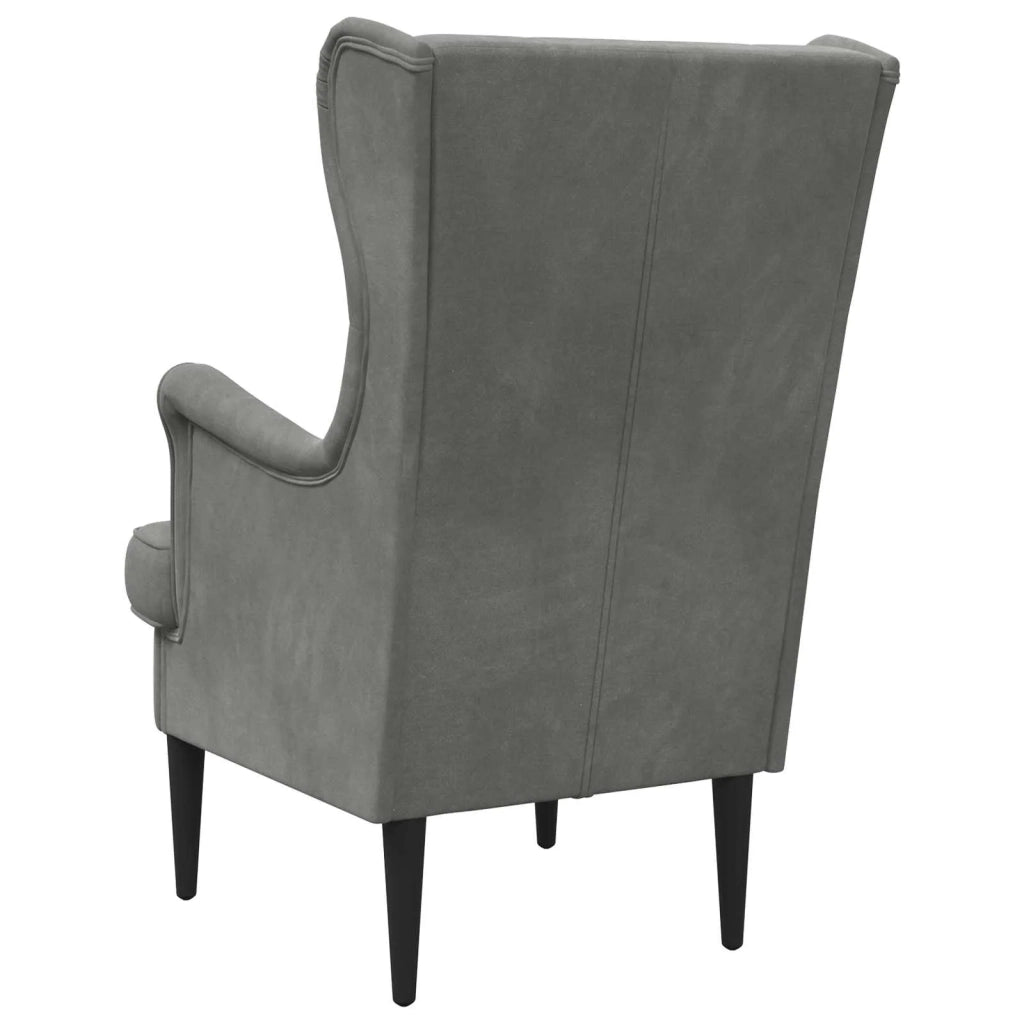 Poltrona | Sedia Relax Grigio Scuro Velluto