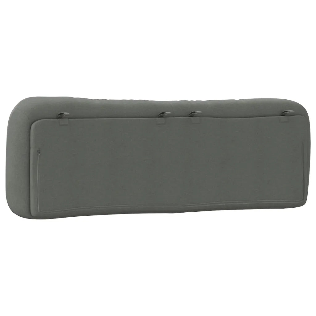Cuscino Testiera Hvar Grigio Scuro 152 cm in Tessuto 374629