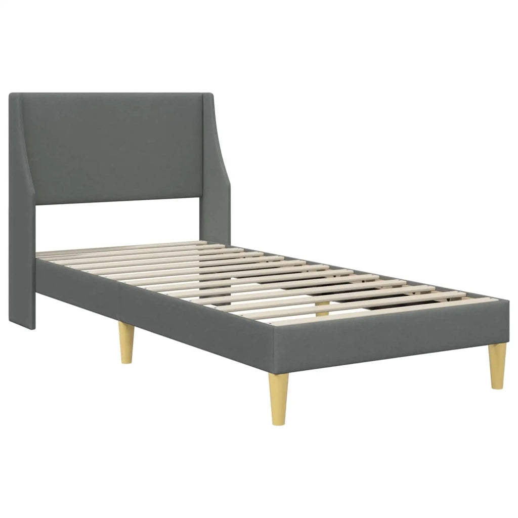 Struttura letto con materasso-Giroletto Grigio scuro 100 x 200 cm