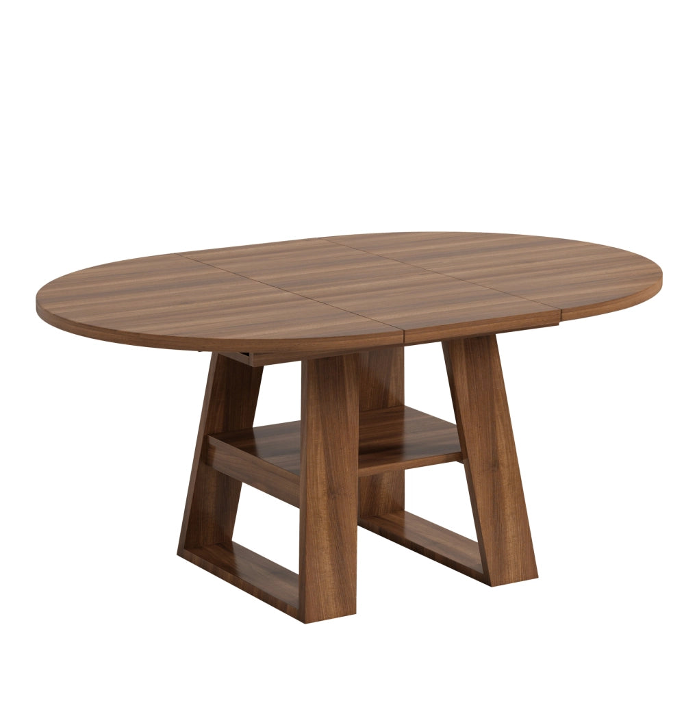 TAVOLO DA PRANZO Estensibile Ø 110/150x110 cm MDF Color Noce