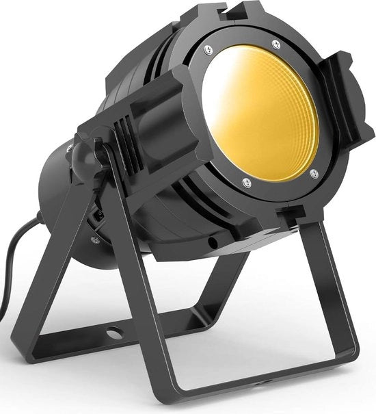 Faro LED da 80 W con tecnologia COB - controllo DMX - 3 livelli di luminosità - raffreddamento ad alito - luce disco - stroboscopio - illuminazione del palco - illuminazione per DJ e teatro - fotografia - matrimoni - feste